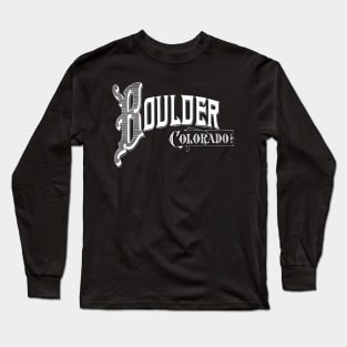 Vintage Boulder, CO Long Sleeve T-Shirt